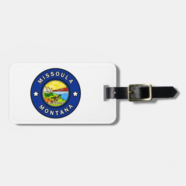 Etiqueta De Bagagem Montana (Frente Horizontal)