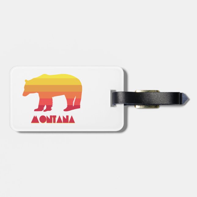 Etiqueta De Bagagem Montana Bear (Traseira Horizontal)