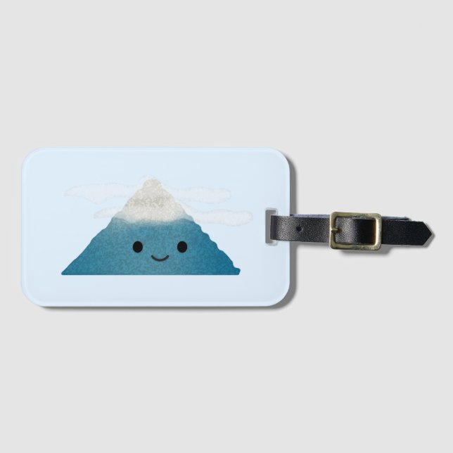 Etiqueta De Bagagem Montanha HappY (Frente Horizontal)