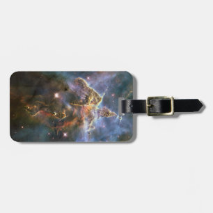 Etiqueta De Bagagem Montanha Mística na Nebulosa Carina Hubble Espaço