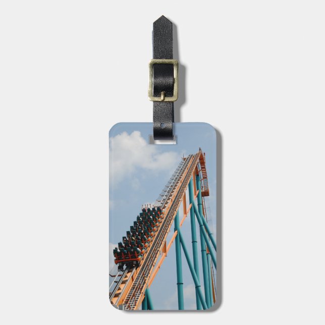 Etiqueta De Bagagem Montanha russa (Frente Vertical)