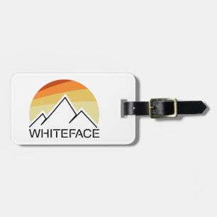 Etiqueta De Bagagem Montanha Whiteface Retro
