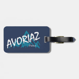 Etiqueta De Bagagem Montanhas Avoriaz France