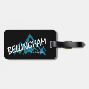 Etiqueta De Bagagem Montanhas Bellingham Washington