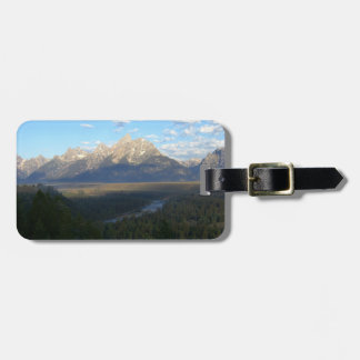 Etiqueta De Bagagem Montanhas Jackson Hole (Grande Parque Nacional de