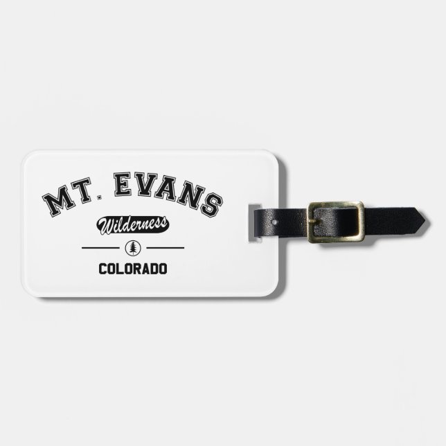 Etiqueta De Bagagem Monte Evans Wilderness (Frente Horizontal)