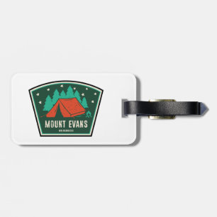 Etiqueta De Bagagem Monte Evans Wilderness Colorado Camping