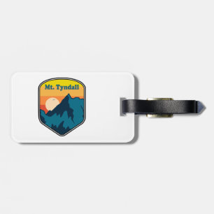 Etiqueta De Bagagem Monte Tyndall California Sunrise