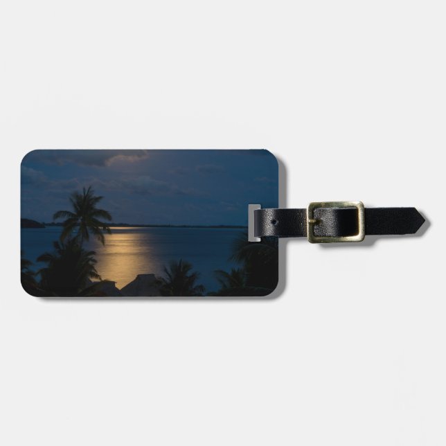 Etiqueta De Bagagem Moon on bora bora (Frente Horizontal)