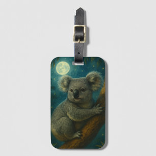 Etiqueta De Bagagem Moonlit Koala Perch