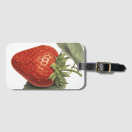 Etiqueta De Bagagem Morango Vintage