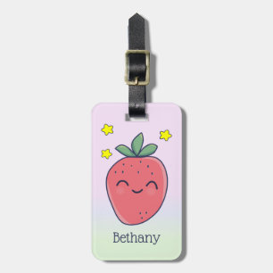 Etiqueta De Bagagem Morangueiro Personalizado Fofo