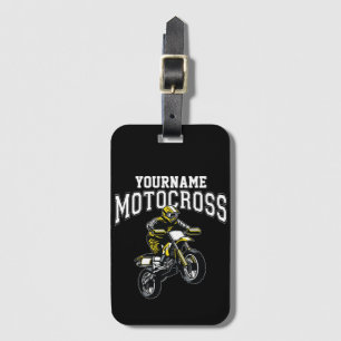 Etiqueta De Bagagem Motocross Dirt Bike Racing Personalizado