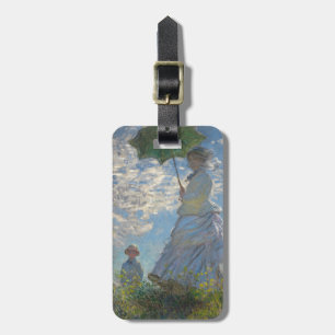 Etiqueta De Bagagem Mulher de Claude Monet com um parasol 1875