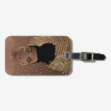 Mulher Negra, Douradas Escadas e Folhas de Palma, 