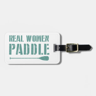 Etiqueta De Bagagem Mulher Real Paddle