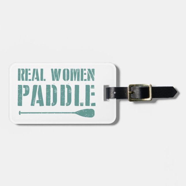 Etiqueta De Bagagem Mulher Real Paddle (Frente Horizontal)