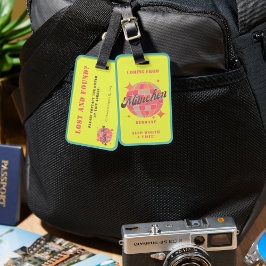 Etiqueta De Bagagem München Munique Alemanha - Viagens vintage retrô