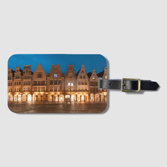 Etiqueta De Bagagem Münster Alemanha (Frente Horizontal)