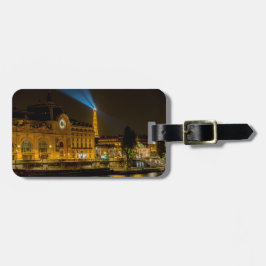 Etiqueta De Bagagem Musée d'Orsay em Paris à noite