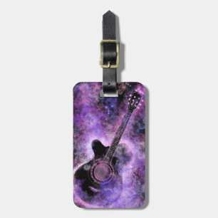 Etiqueta De Bagagem Música de Violão Romântica - Som de Magia