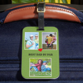 Etiqueta De Bagagem Na moda 3 Foto do melhor Pai por par