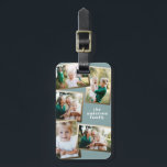 Etiqueta De Bagagem Na moda de multifamília de fotos ouro moderno<br><div class="desc">Na moda elegante design de multifamília de ouro moderno. Ideal aniversário,  Dia de as mães,  Dia de os pais ou presente de Natal.</div>