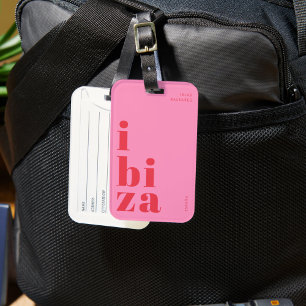 Etiqueta De Bagagem Na moda Ibiza viagem