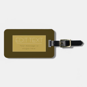 Etiqueta De Bagagem Na moda - Modelo de Texto Editável   Vintage Doura