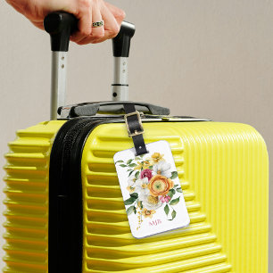 Etiqueta De Bagagem Na moda stripes e tipografia