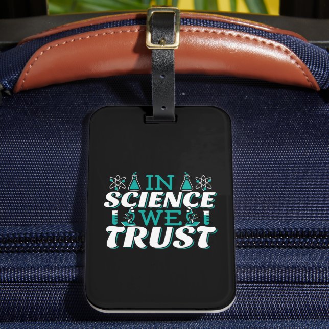 Etiqueta De Bagagem Na Science We Trust Cote - Professor (Frente Insitu 2)
