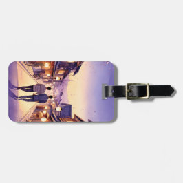 Etiqueta De Bagagem Namorados de Quioto em Dusk