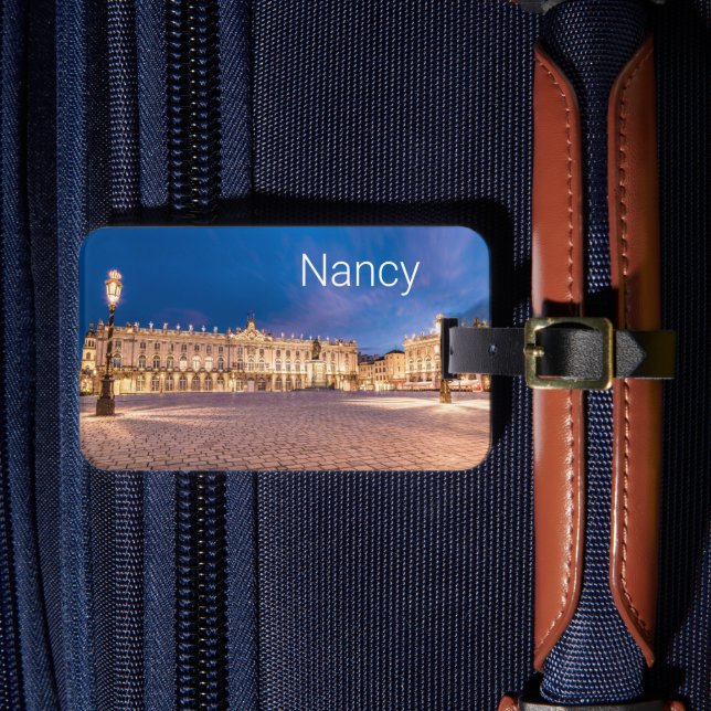 Etiqueta De Bagagem Nancy Place Stanislas Grand Est France Sunset (Frente Insitu 4)