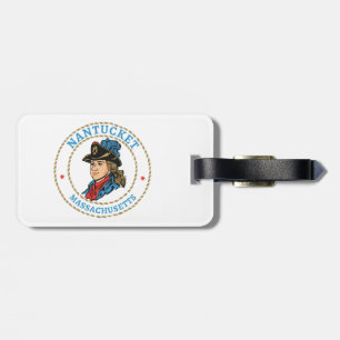 Etiqueta De Bagagem Nantucket Massachusetts Colonial