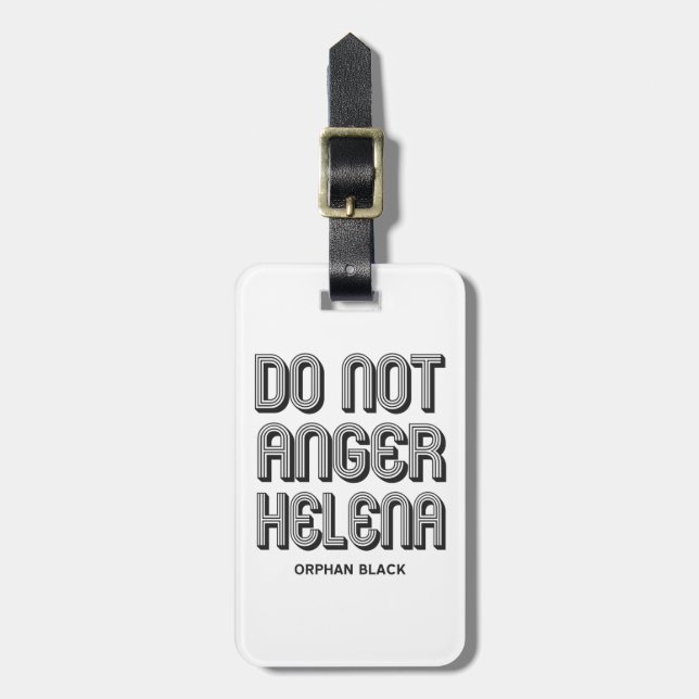 Etiqueta De Bagagem Não irrite Helena (Frente Vertical)