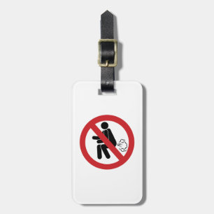 Etiqueta De Bagagem NÃO Peide ⚠ Placa de banheiro tailandesa engraçada