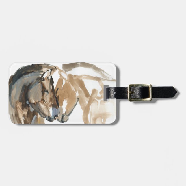 Etiqueta De Bagagem Nariz a cheirar (Frente Horizontal)