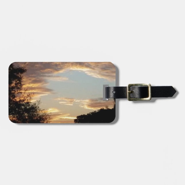 Etiqueta De Bagagem nascente ouro (Frente Horizontal)