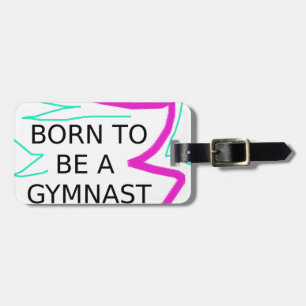 Etiqueta De Bagagem Nascer de ser um ginasta