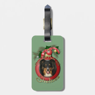 Etiqueta De Bagagem Natal - plataforma os salões - Sheltie - Chani