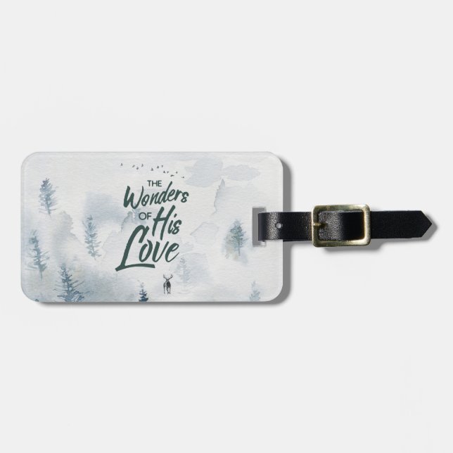 Etiqueta De Bagagem Natal Religioso Admira de Sua Abençoação (Frente Horizontal)