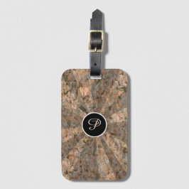 Etiqueta De Bagagem Nature Light Beams on Rock Texture any