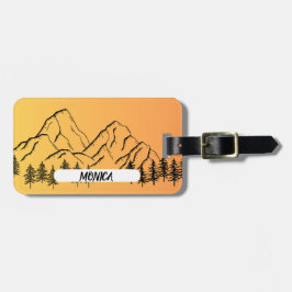 ETIQUETA DE BAGAGEM NATURE THEME WITH NAME