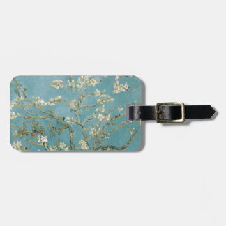 Etiqueta De Bagagem Natureza das flores da amêndoa dos ramos de Gogh d