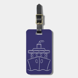 Etiqueta De Bagagem Navio de cruzeiro