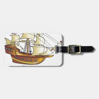 Etiqueta De Bagagem Navio de navigação do descendente de Mayflower