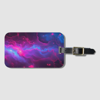 Etiqueta De Bagagem Nebula Design Cosmmmmic Abstrato-Art