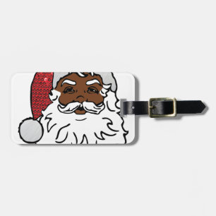 Etiqueta De Bagagem negro santa claus