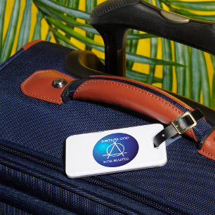 Etiqueta De Bagagem Nem Deus nem o símbolo da Anarquia Mestre