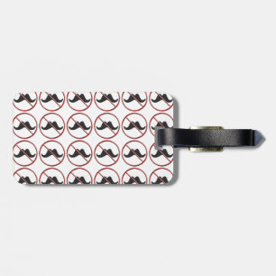 Etiqueta De Bagagem Nenhuns bigodes, Tag da bagagem do design do